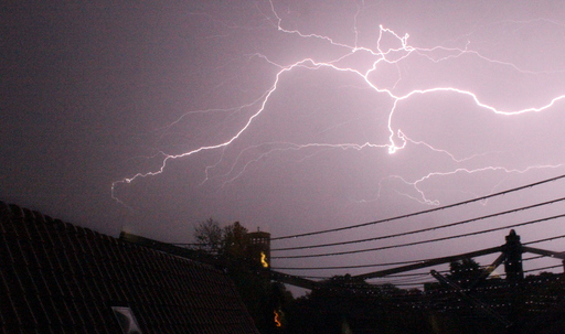 Thunderstorm above Olst where I live